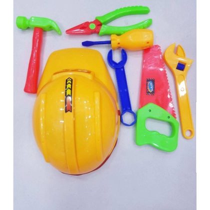 Helmet With Mechanic Tools Toy Set